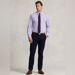 Ralph Lauren, men’s size 17 button-down dress shirt, custom fit, long‎ sleeve